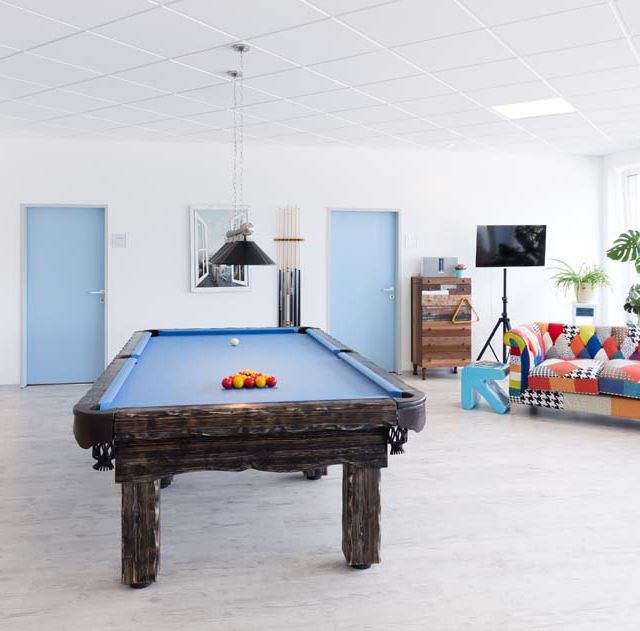 Billardtisch im Schauraum